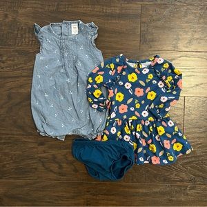 Baby Girl Carter’s 6M Outfit Bundle